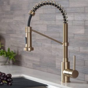 Kraus KPF-1610BG Bolden Commercial Brass Kitchen Faucet