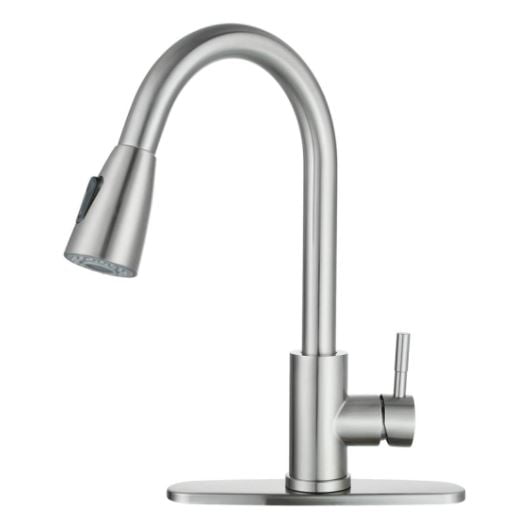 WOWOW Pull Out Sprayer Kitchen Faucet
